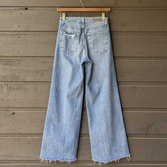 AG Adriano Goldschmied AG-ed Saige Wide Leg Crop Jeans High-Rise Fit Size 24 - Picture 5 of 12
